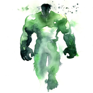 Illustration for article titled These Watercolors Distill Superheroes to Their Very Essence